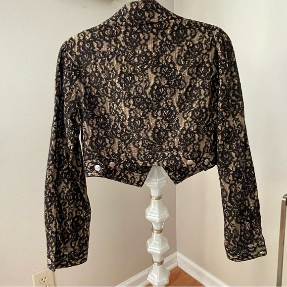 Vintage Christian Lacroix Short Lace Blazer Jacket Size 40 EU 6 US - Picture 7 of 12